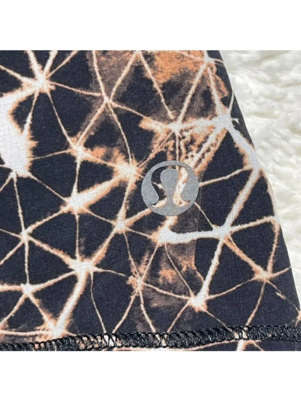 Lululemon Pace Rival Skirt II Sugar Crush Multi Black Tennis Golf Skort Size 6